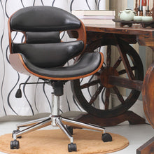 Load image into Gallery viewer, Leather Gas Lift Height Adjusted Swivel Leisure Office Chair

